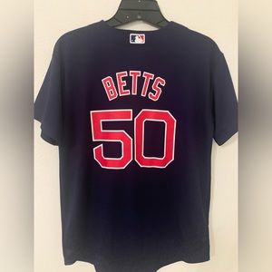 Boston Red Sox Mookie Betts #50 Jersey Youth Large